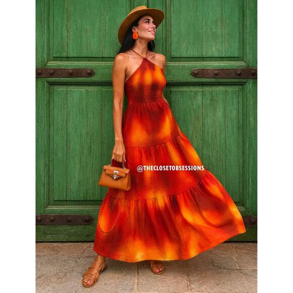 ZARA BLOGGER FAVE!!! Halter Maxi Dress NWT - Picture 1 of 16